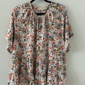 Loft Floral Blouse (Women's Large)